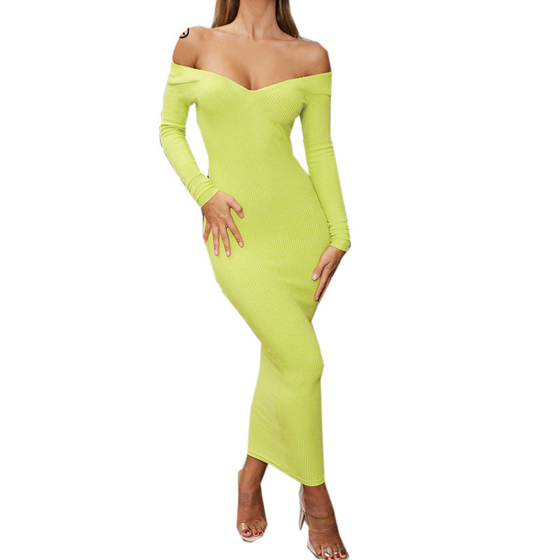 Women's cotton ribbed maxi dress, view 2 - MRSLM