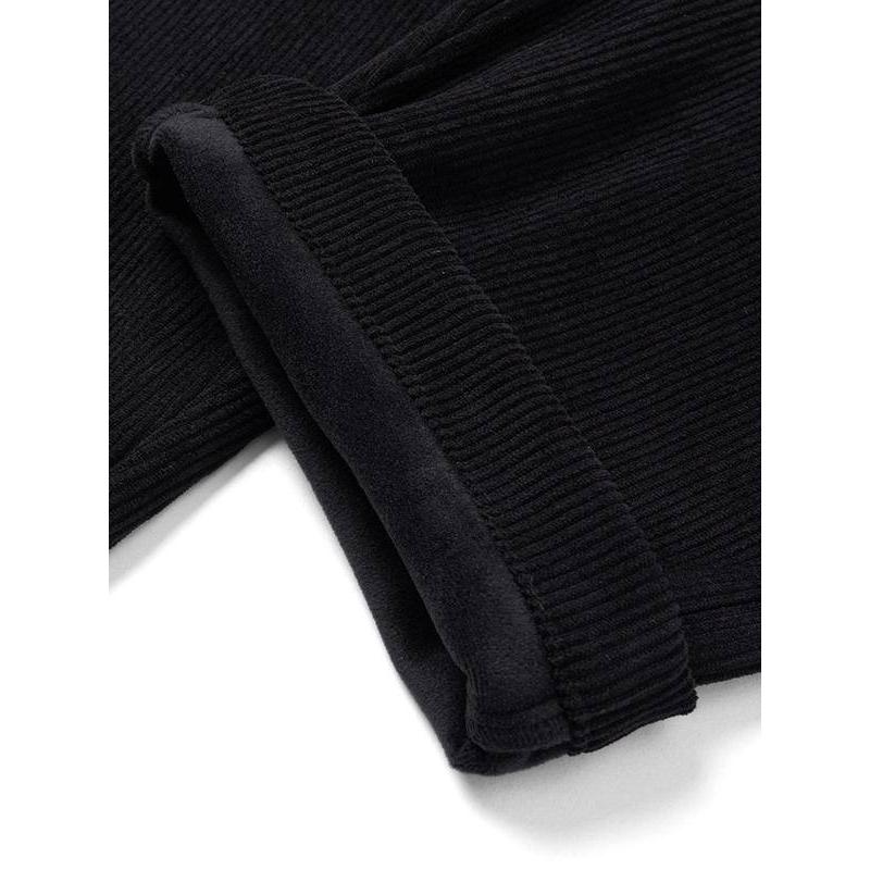 oversize fleece lined corduroy cargo pants, view 9 - MRSLM