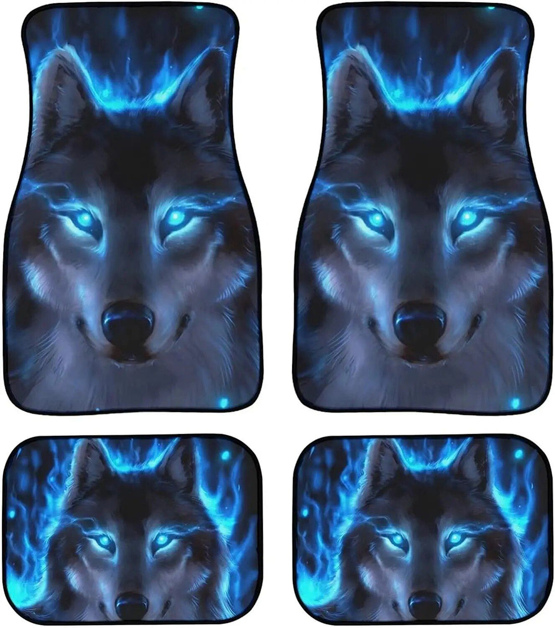 Universal Blue Wolf Auto-Fußmatten