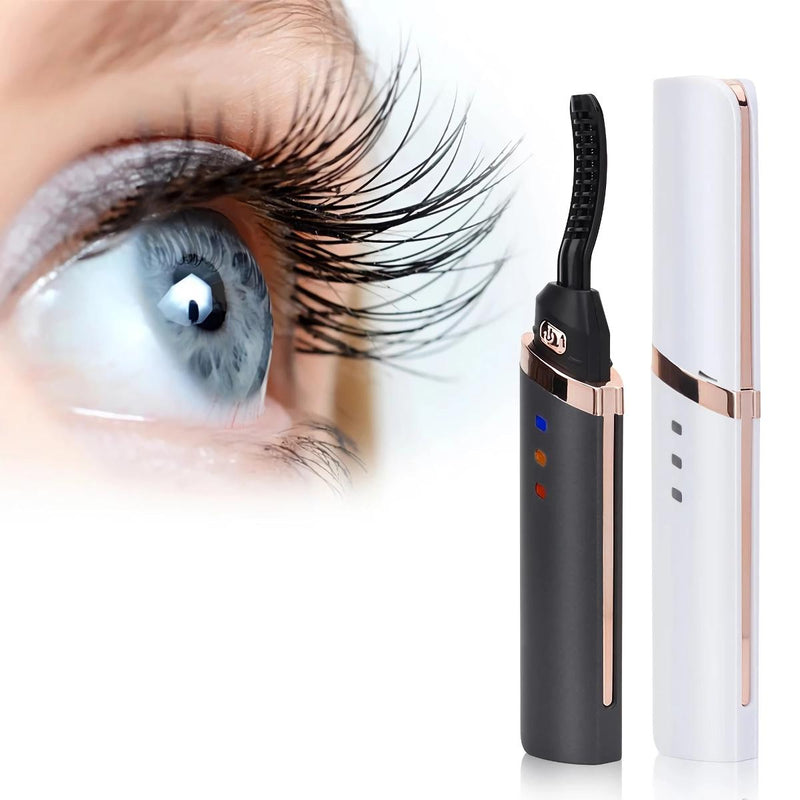 Schnell aufheizende, wiederaufladbare Wimpernzange mit USB-Anschluss für langanhaltende, natürlich aussehende Wimpern.