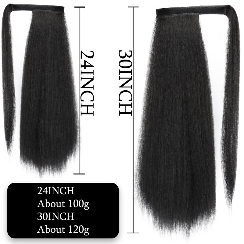 long straight ponytail hair extension, view 9 - MRSLM