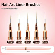 nail art liner brush set, view 7 - MRSLM