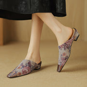 suede mule slippers, view 18 - MRSLM