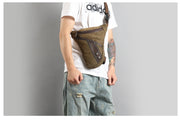 men's canvas messenger bag, view 4 - MRSLM