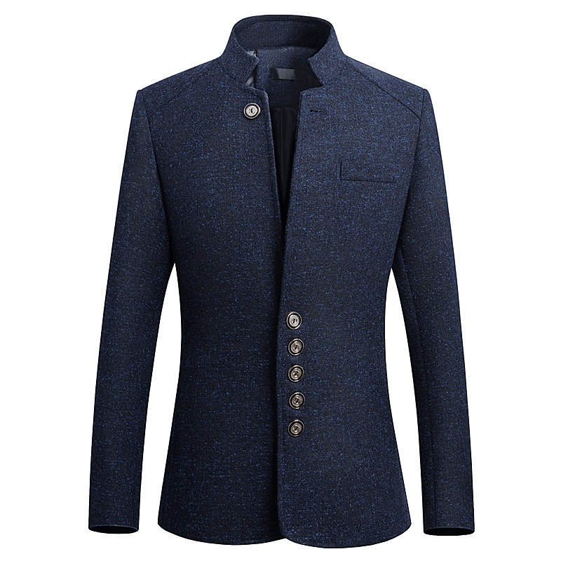 Mens Stand Collar Slim British Style Jacket | Casual and Gentlemanly