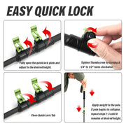 carbon fiber trekking poles, view 6 - MRSLM