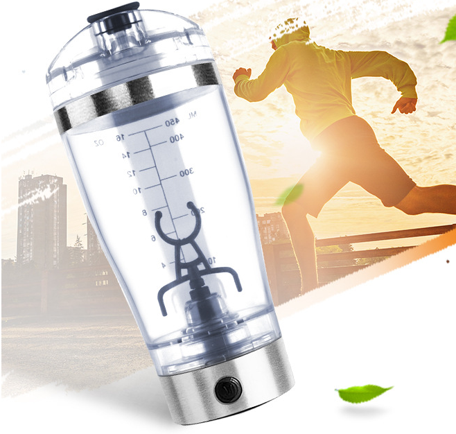 Electric Protein Shake Stirrer USB Shake Bottle Milk Coffee Blender Kettle Sports And Fitness Charging Electric Shaker Cup