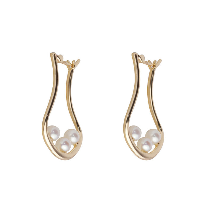 Silver Plated Freshwater Pearl Earrings