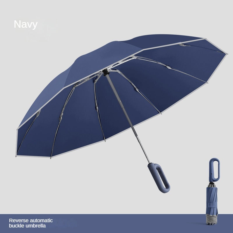 Windfester, umklappbarer Regenschirm