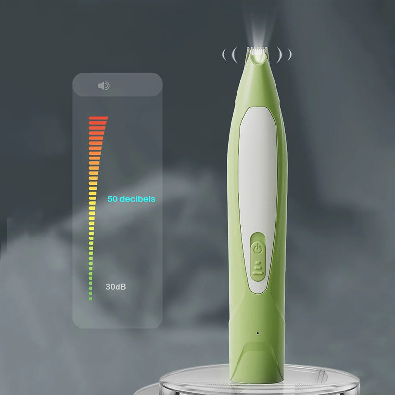 quiet usb rechargeable pet grooming shaver, view 6 - MRSLM