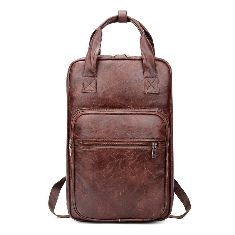PU leather backpack, view 2 - MRSLM