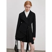 slim-fit adjustable waist blazer for women, view 4 - MRSLM