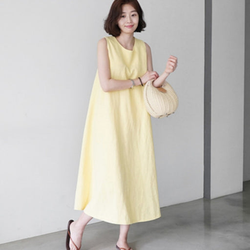 cotton sleeveless swing dress - MRSLM
