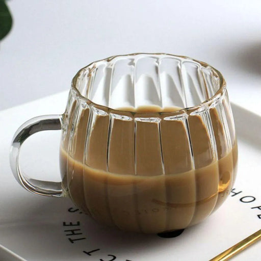 pumpkin pattern glass mug set - MRSLM