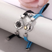 vintage star compass couples bracelet, view 2 - MRSLM
