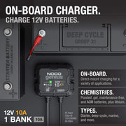 10A marine battery charger, view 2 - MRSLM