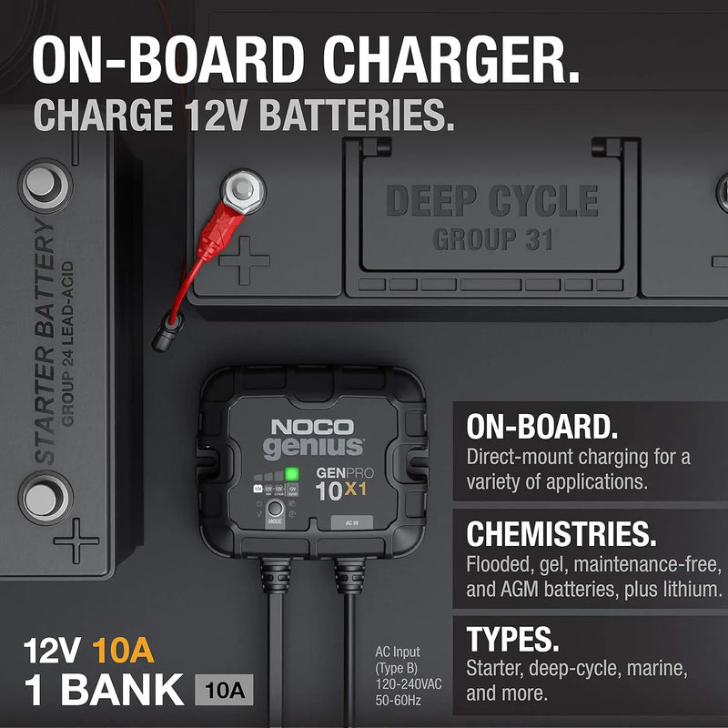 10A marine battery charger, view 2 - MRSLM