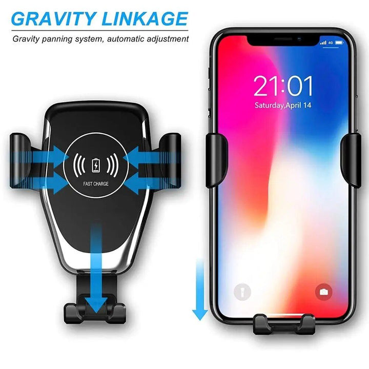 30W Universal Fast Charging Wireless Car Charger Mount for Smartphones
