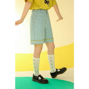 high-waisted plaid shorts, view 7 - MRSLM