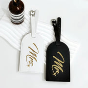 mr and mrs couples luggage tags, view 3 - MRSLM