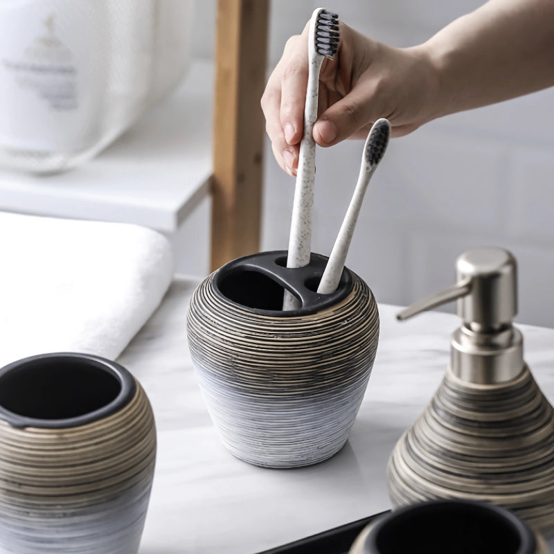 retro ceramic bathroom set, view 7 - MRSLM