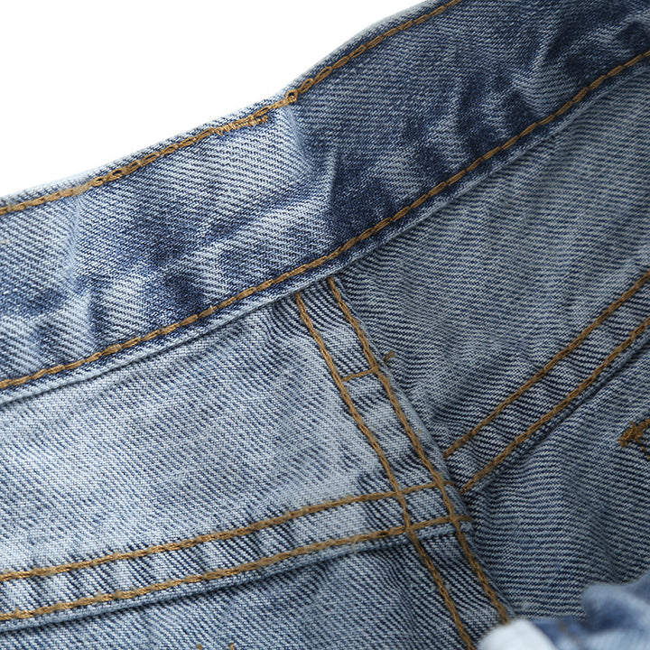 Women's High Waist Straight Jeans