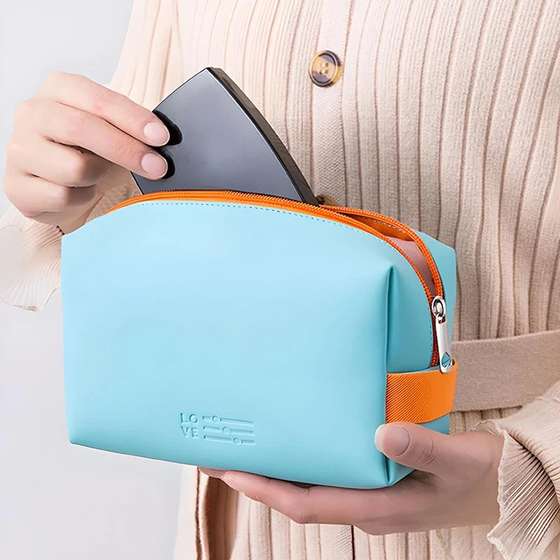 waterproof pu womens cosmetic bag, view 9 - MRSLM