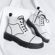 vintage ankle boots with zipper, view 2 - MRSLM