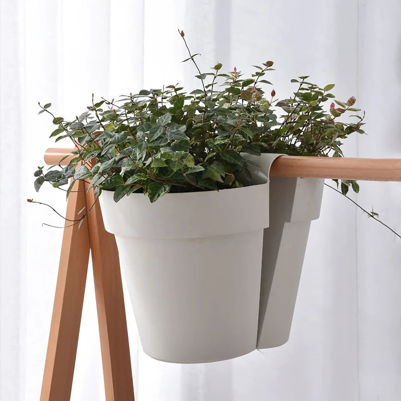 large double-sided hanging rail planter, view 2 - MRSLM
