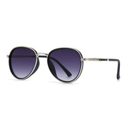 retro gradient pilot sunglasses, view 2 - MRSLM