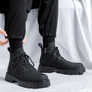 men's vintage leather ankle boots, view 4 - MRSLM