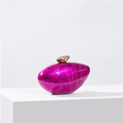 acrylic rose shell clutch, view 5 - MRSLM