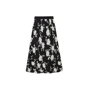 floral jacquard woolen knit skirt, view 6 - MRSLM