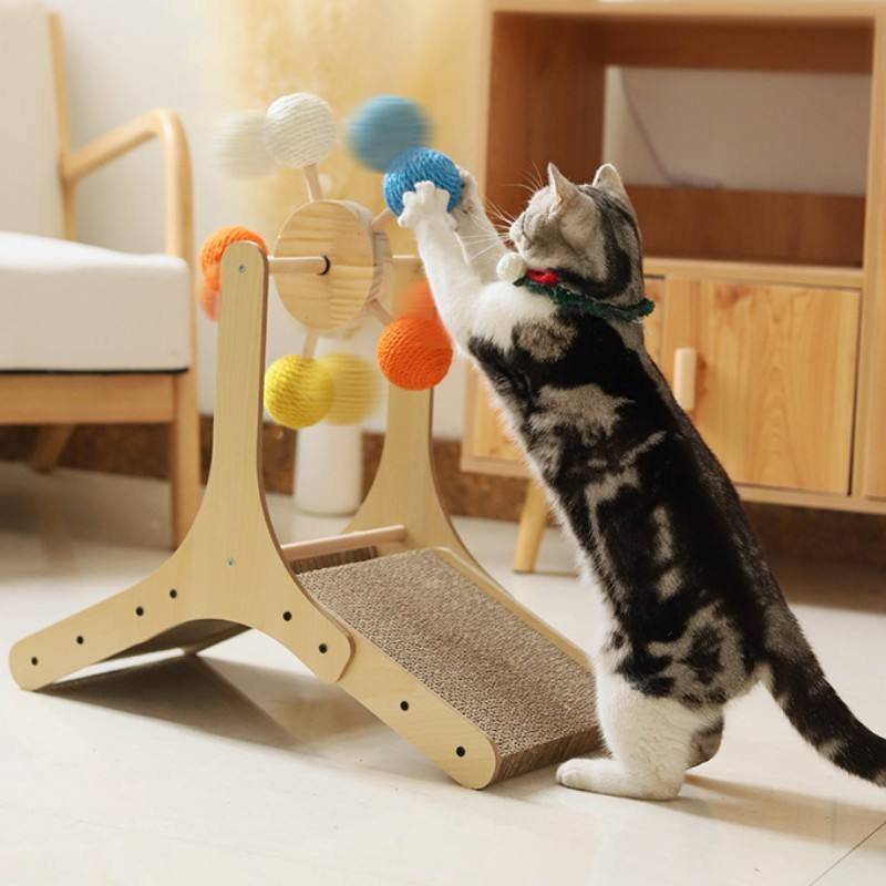 Cat scratching post with sisal ball - MRSLM