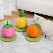 cat scratching post with sisal ball, view 6 - MRSLM