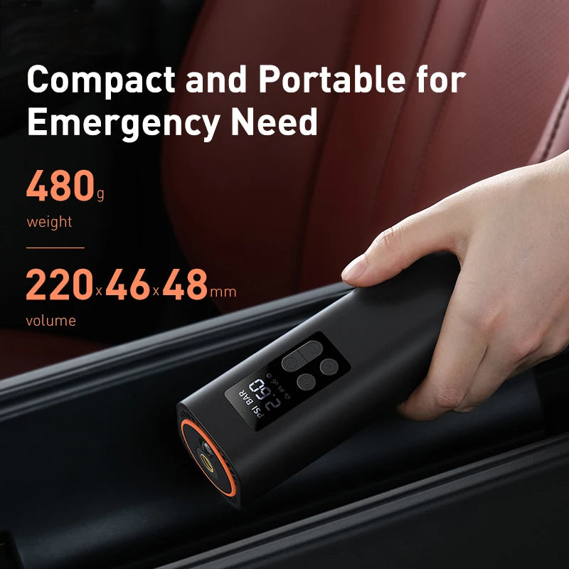 portable mini car air compressor, view 3 - MRSLM
