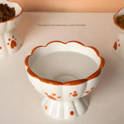 elevated ceramic cat bowls, view 7 - MRSLM