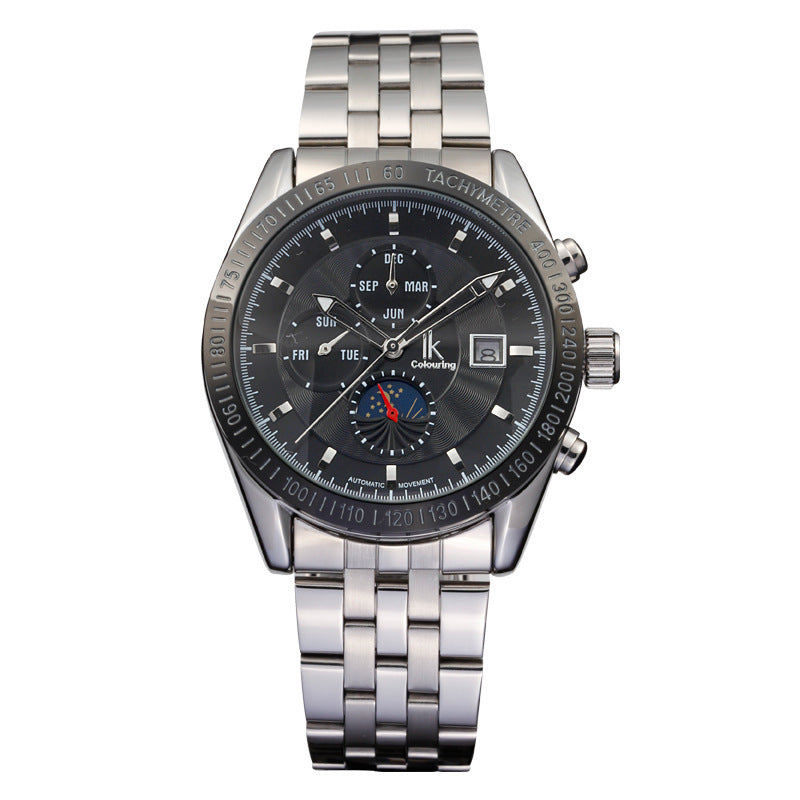 men's automatic luminous calendar watch, view 5 - MRSLM