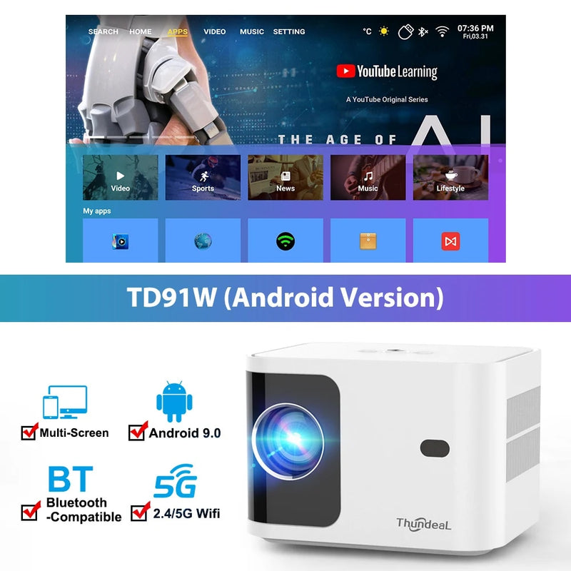 portable WiFi projector, view 3 - MRSLM