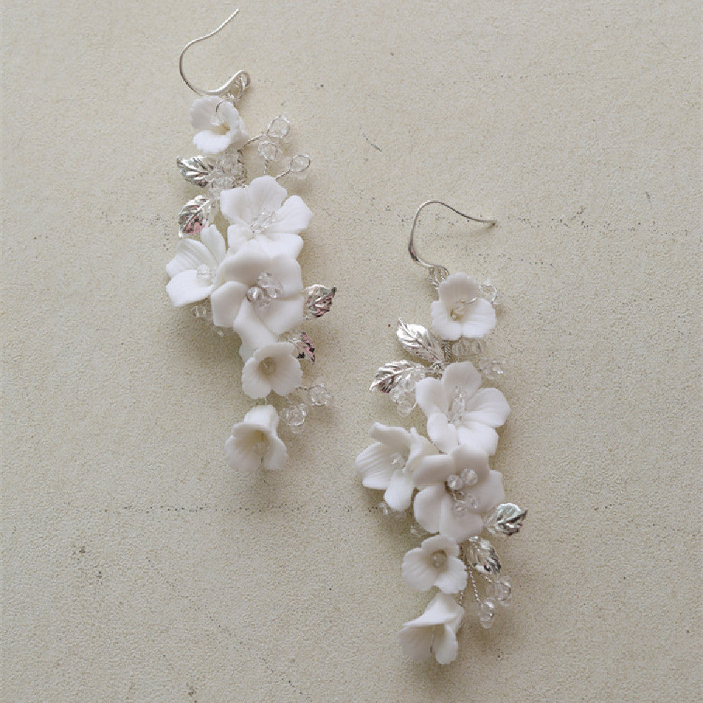 Women's Ceramic Flower Earrings
