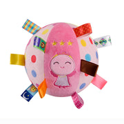 interactive plush dog chew toy with bell, view 6 - MRSLM