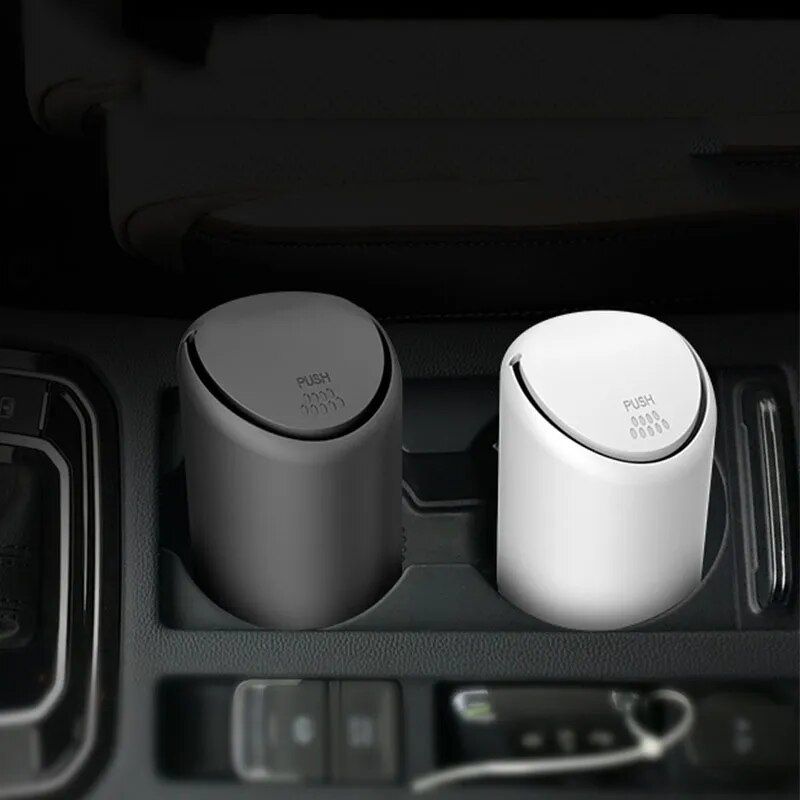Compact silicone press-type car trash can, view 5 - MRSLM