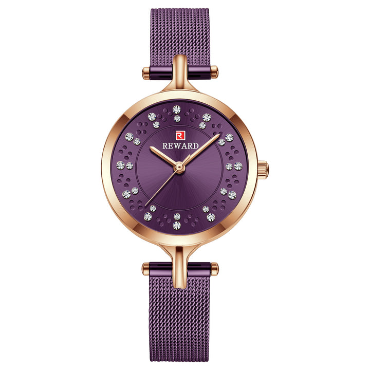 Waterproof Diamond Luxury Wrist Mesh Strap Quartz Gift Ladies Watch