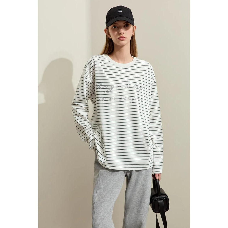 Casual striped cotton t-shirt, view 5 - MRSLM