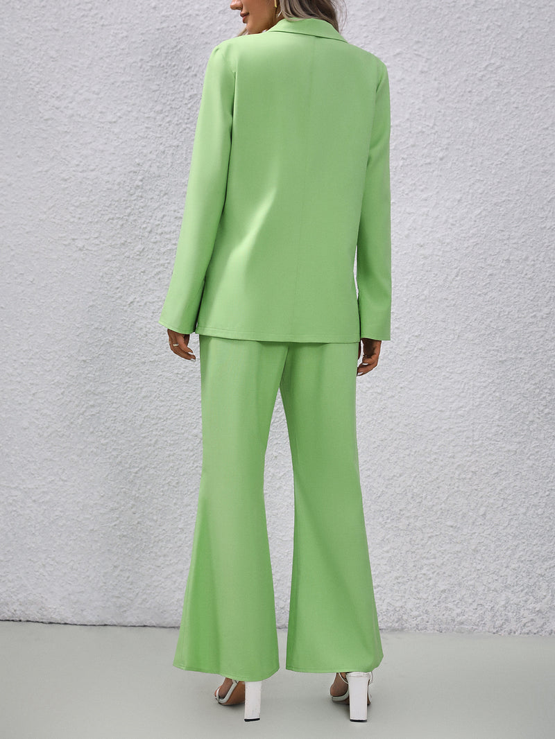 Solid Color Small Suit Bell-bottom Pants