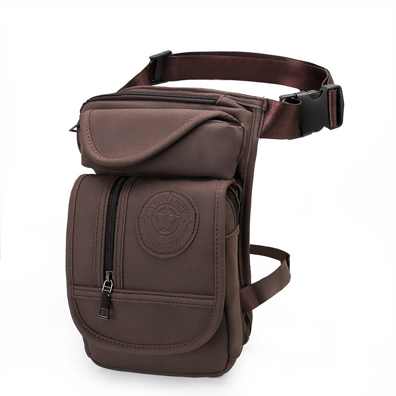Novos bolsos em PU para homem, estilo outdoor, criativos, em couro nobuck multicamadas.