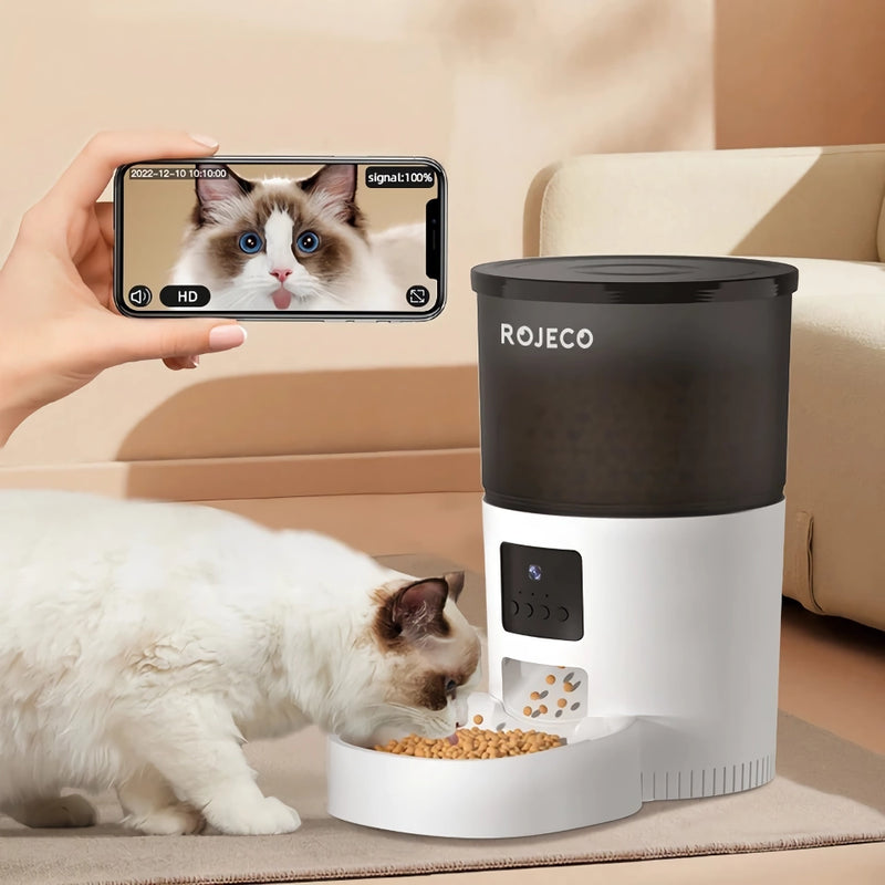 3l smart automatic pet feeder with camera - MRSLM