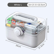 family medicine organizer box, view 2 - MRSLM