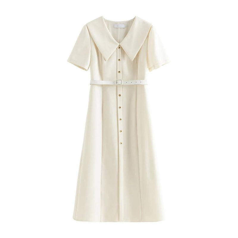 Elegant Mid-Calf Summer Dress