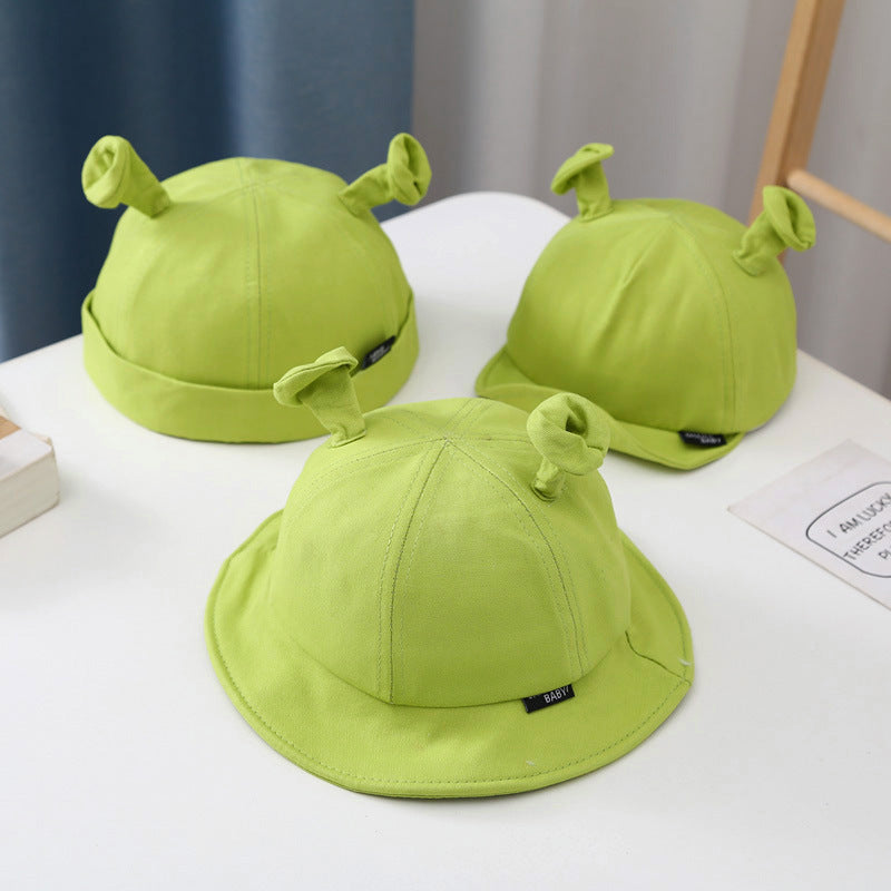 green cartoon baby hat, view 11 - MRSLM